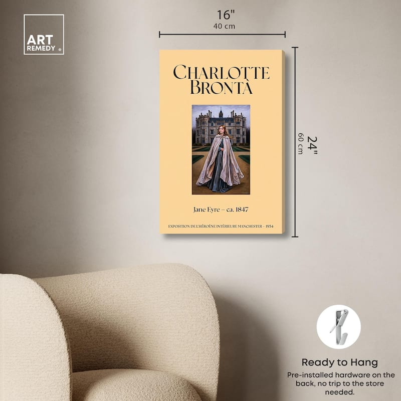 Protagonist of Jane Eyre Canvas by Art Remedy, Gallery Wrapped