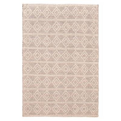 ECARPETGALLERY Braid weave Sienna Ivory Wool Rug - 4'0 x 6'0