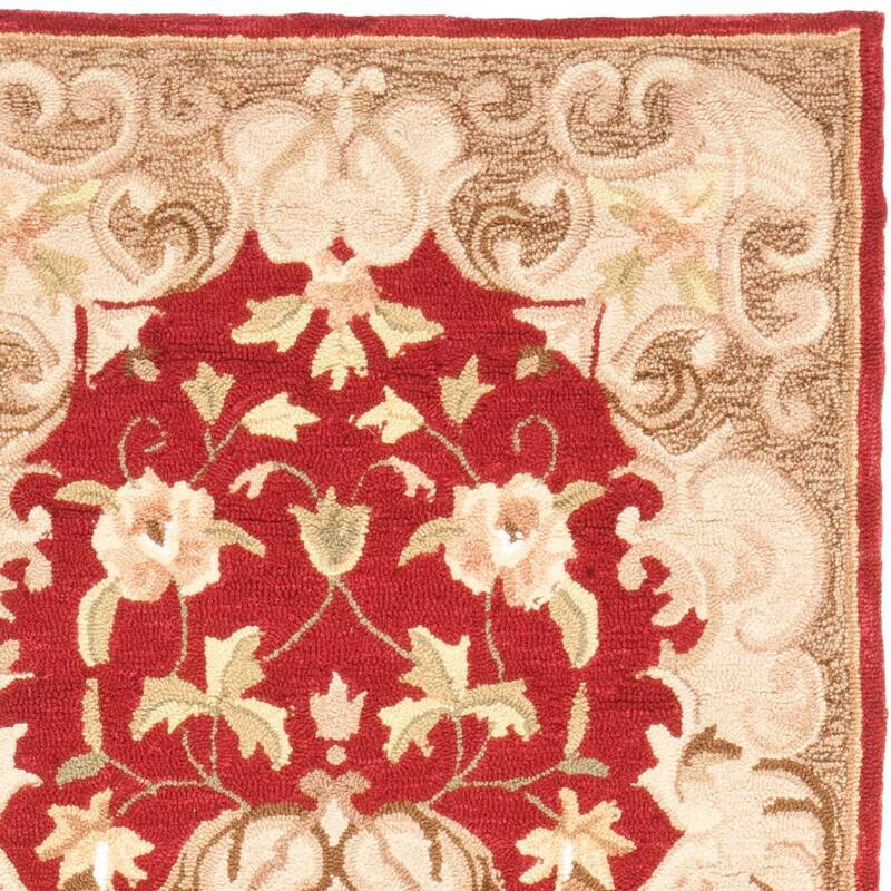 SAFAVIEH Handmade Easy Care Krystal Oriental Rug - 2'6" x 8' Runner - Rust/Sage - Runner