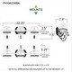 preview thumbnail 5 of 3, Phoenix 3-Light Matte Black Vanity Light - Matte Black - 22.25