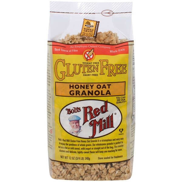 Bob's Red Mill Gluten Free Honey Oat Granola - 12 oz - Case of 4