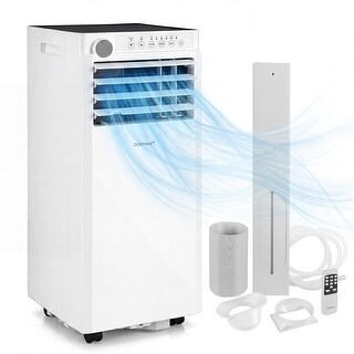 Costway 8000/9000 BTU Portable Air Conditioner, 4-in-1 Portable AC