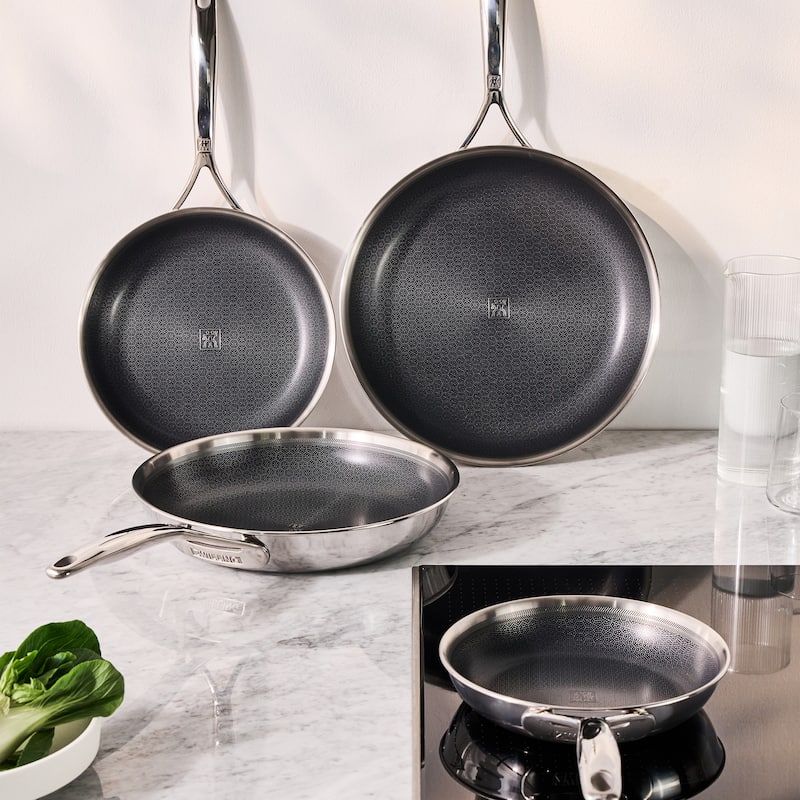 ZWILLING Peak 2-pc Stainless Steel Ceramic Nonstick Dual Performance Fry Pan Set