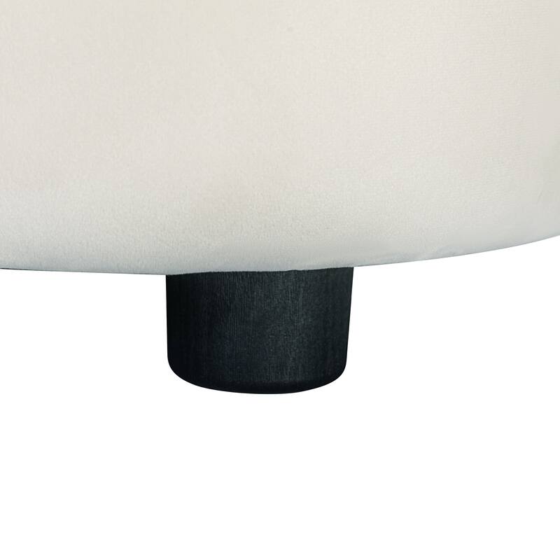 Velvet Upholstered Curved Sofa, Comfy Soft Oversized 3 Seater Sofa, Lounge Sofa Chair with Pillows for Living Room, Apartment