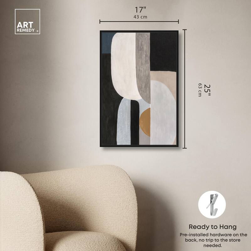 Interlocking Segments II Canvas by Art Remedy