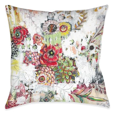 Abstract Bouquet Outdoor Pillow