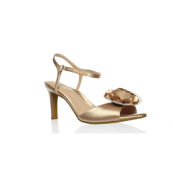blush strap heels