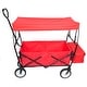 preview thumbnail 2 of 6, Folding Wagon Garden Shopping Beach Cart