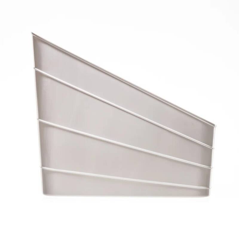 Slanted Flex Organizer Bin, 4 Pack, White