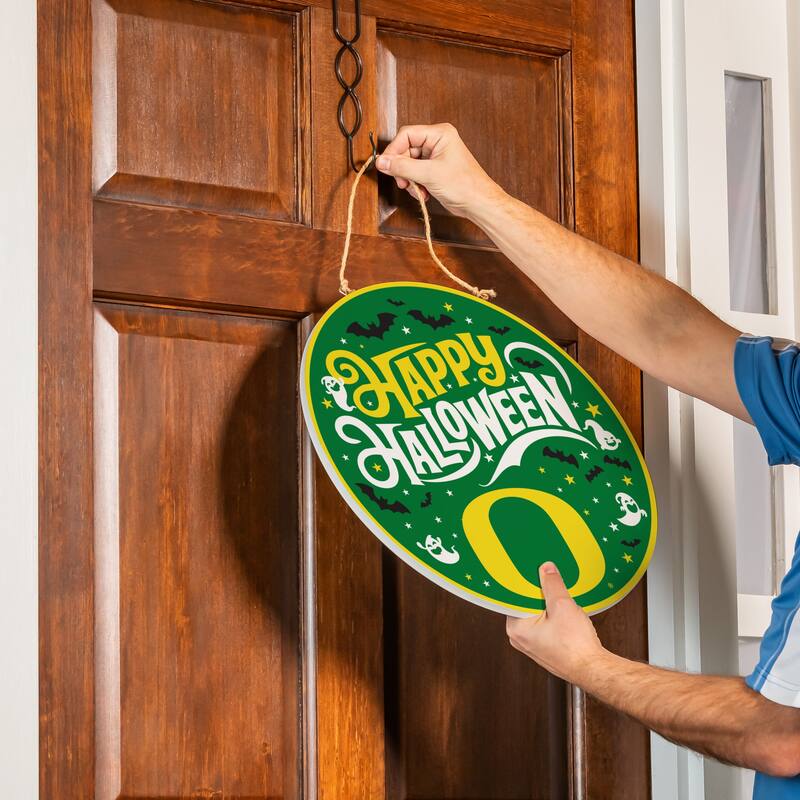 University of Oregon 18" x 18" Halloween Door Décor Wall Sign