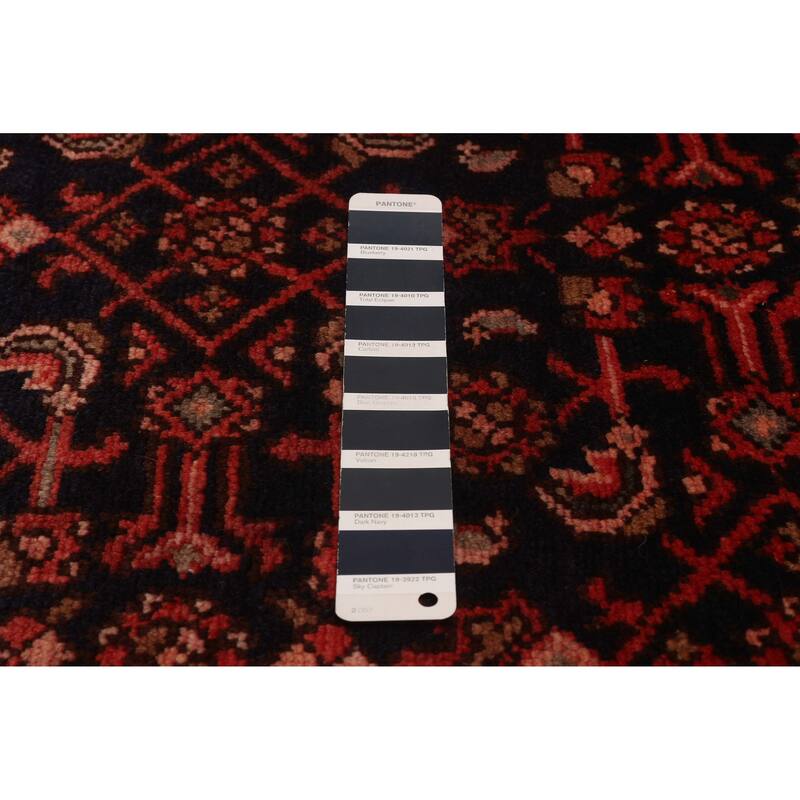 ECARPETGALLERY Hand-knotted Andelz Navy Wool Rug - 3'7 x 12'6