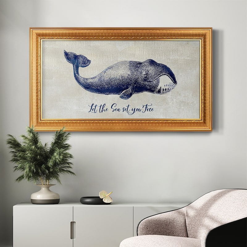 Let The Sea Set You Free Premium Framed Canvas- Ready to Hang
