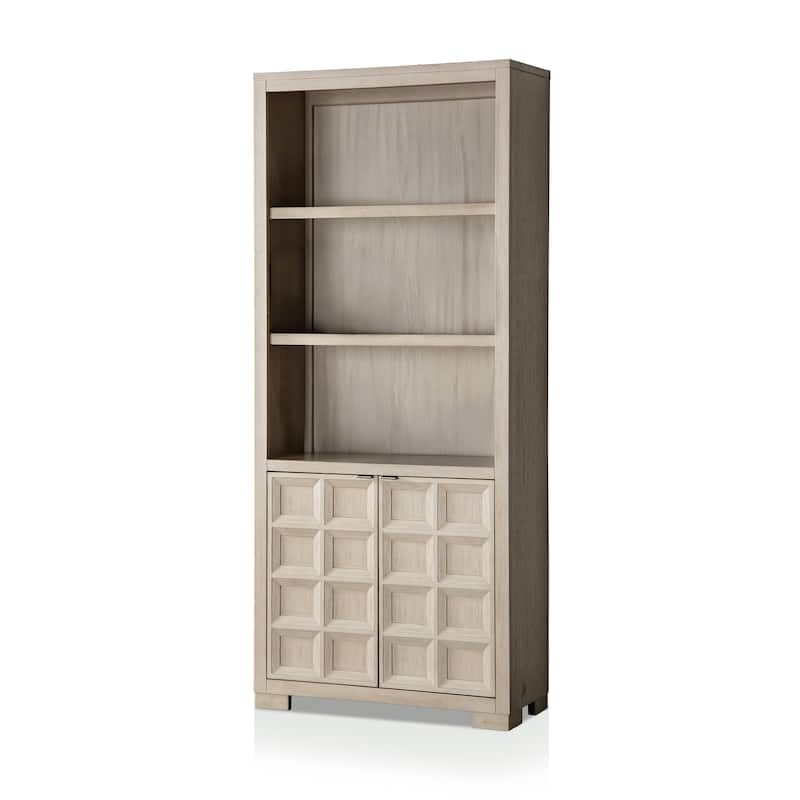 Furniture of America Durem Modern Tawny Brown Executive Desk with 2 Bookcases Set