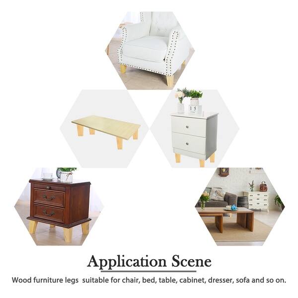 Wood Sofa Leg Replacement  . The Replacement Legs Are Suitable For All Kinds Of Furniture, Sofa, Desk, Worktop, Wardrobe, Tv Stand, Cupboard, Dresser, Table, Couch, Ottoman, Cabinet In The Wood Legs Fit Well.