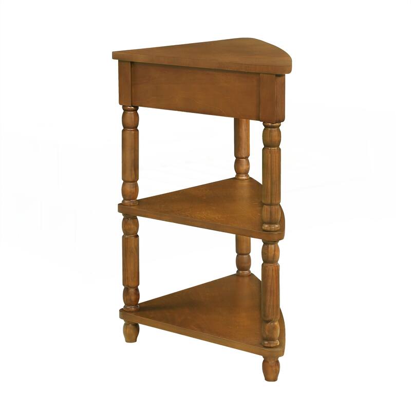 33.8 Inch Small Triangle Corner Table