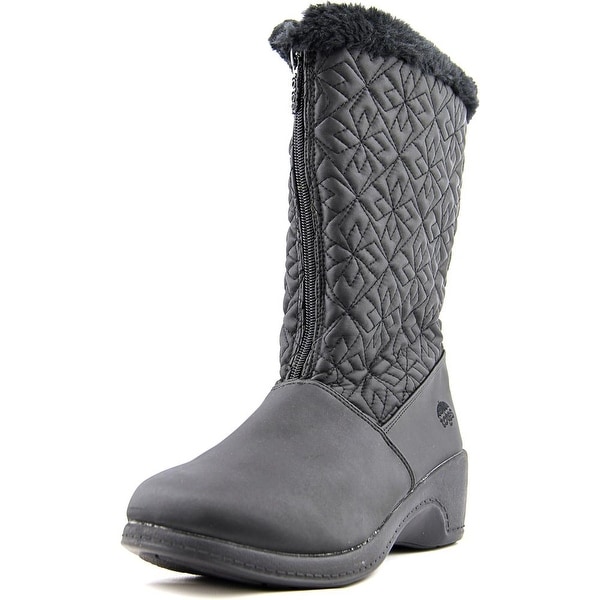 Totes Jonie Round Toe Canvas Snow Boot