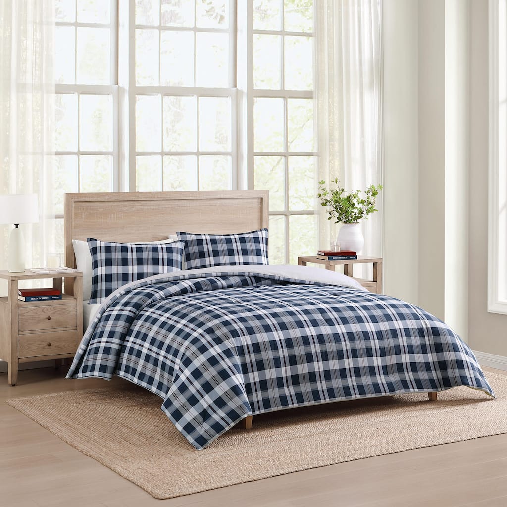 Tommy Hilfiger Dream Madras Cotton Blue Duvet Cover Set