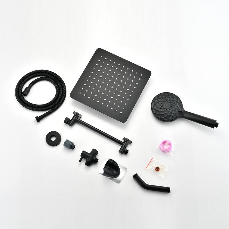 Shower Head,Rainfall Shower Head/Handheld Shower Combo 6 Settings Adjustable Anti-leak Shower Head, Height/Angle Adjustable