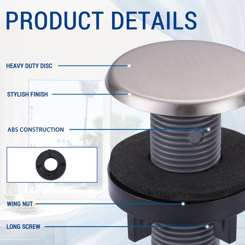 WOWOW 1-3/4 in.Kitchen Sink Hole Cover in Modern