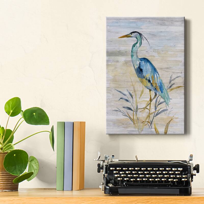 Blue Heron II Premium Gallery Wrapped Canvas - Ready to Hang