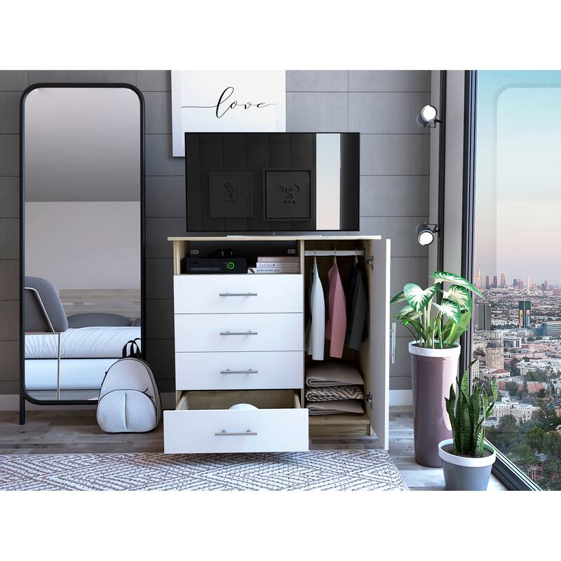 FM Furniture Carolina Dresser with 4 Drawers