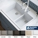 preview thumbnail 55 of 54, Karran Top Mount Large/Small Bowl Quartz Kitchen Sink - 33" x 22" x 9" - 33" x 22" x 9"