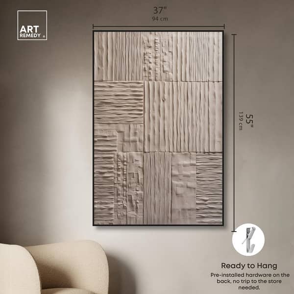 dimension image slide 20 of 24, Old Clay Texture Canvas Elegant White and Gold Art by Art Remedy