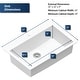 preview thumbnail 48 of 61, Karran Top Mount 33 in. Large Single Bowl Quartz Kitchen Sink