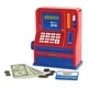 preview thumbnail 1 of 3, Learning Resources Pretend and Play Teaching ATM Bank Red, Blue - Kids