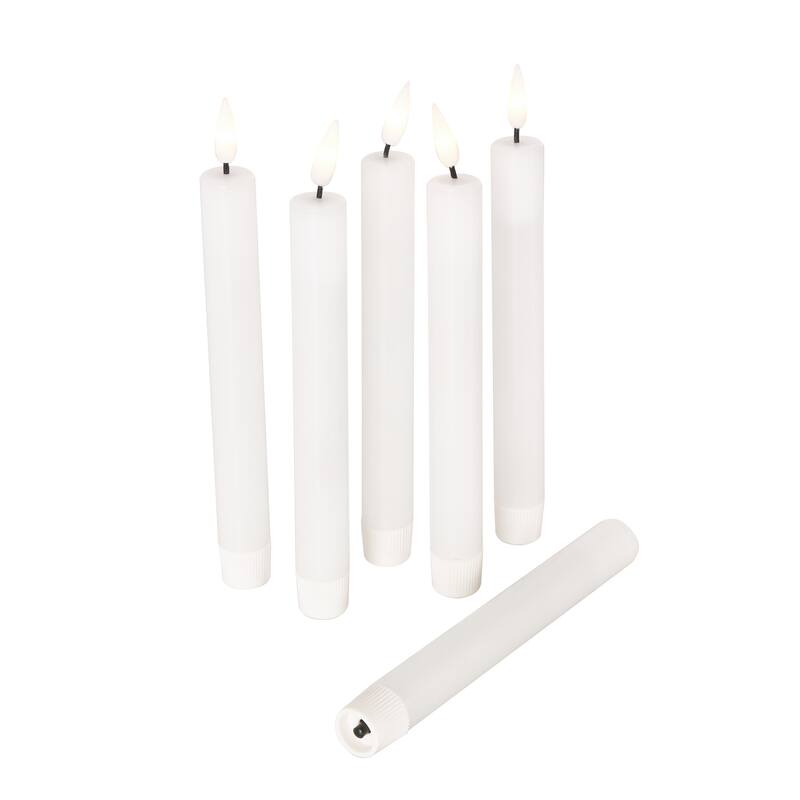 Wax Indoor Outdoor Flameless Candle with Remote Control (Set of 6)