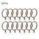 preview thumbnail 8 of 13, Curtain Rings, Metal Drapery Ring for Curtain Rods, 28 Pcs Copper - 38mm