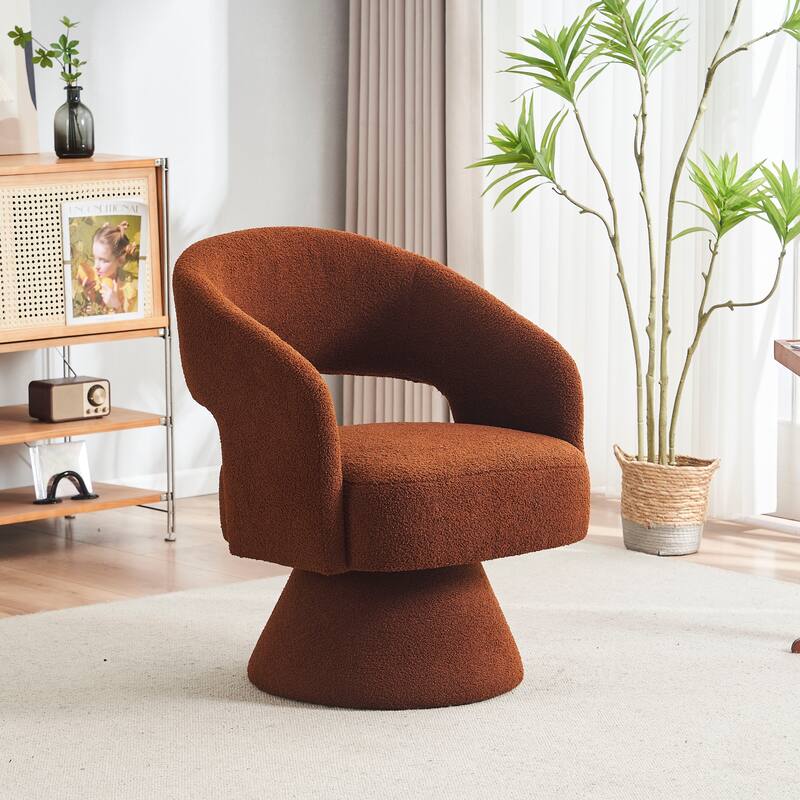 Swivel Accent Chair Armchair, Round Barrel Chair