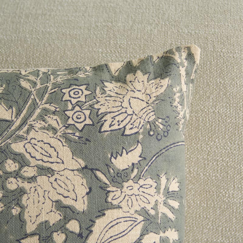 SAFAVIEH Home Enya 14 x 20-inch Grey Cotton Lumbar Pillow