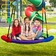 Saucer Tree Swing in Multi-Color Rainbow undefined Kids Indoor/Outdoor ...