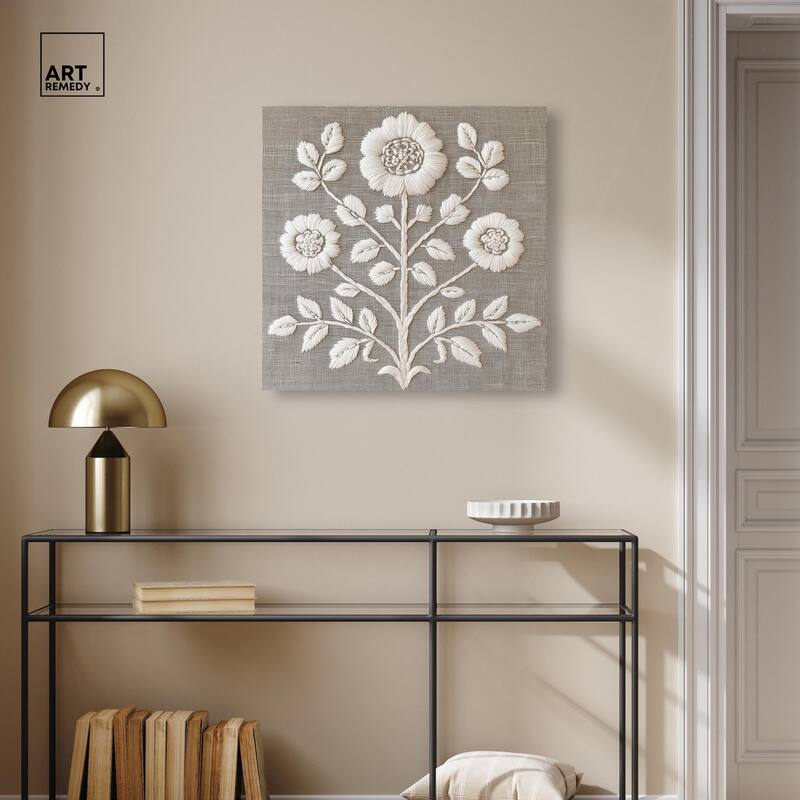 Stitched Symmetry I Canvas by Art Remedy, Gallery Wrapped