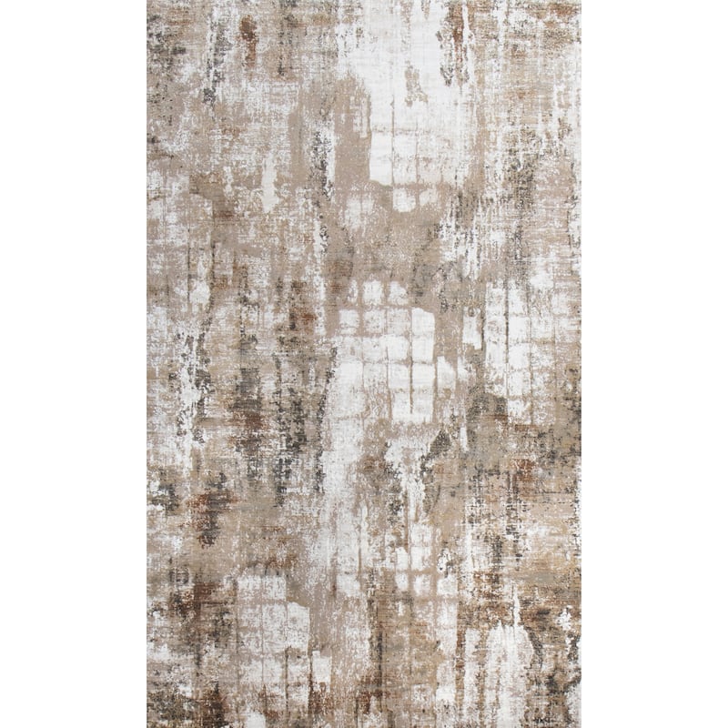 Bashian Gemita Beige Contemporary Area Rug