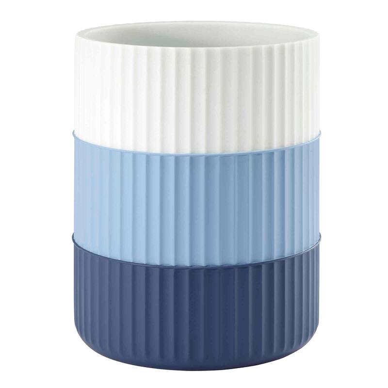 Izod Clubhouse Stripe Blue Wastebasket