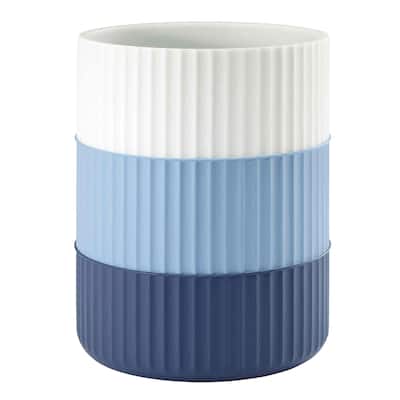 Izod Clubhouse Stripe Blue Wastebasket