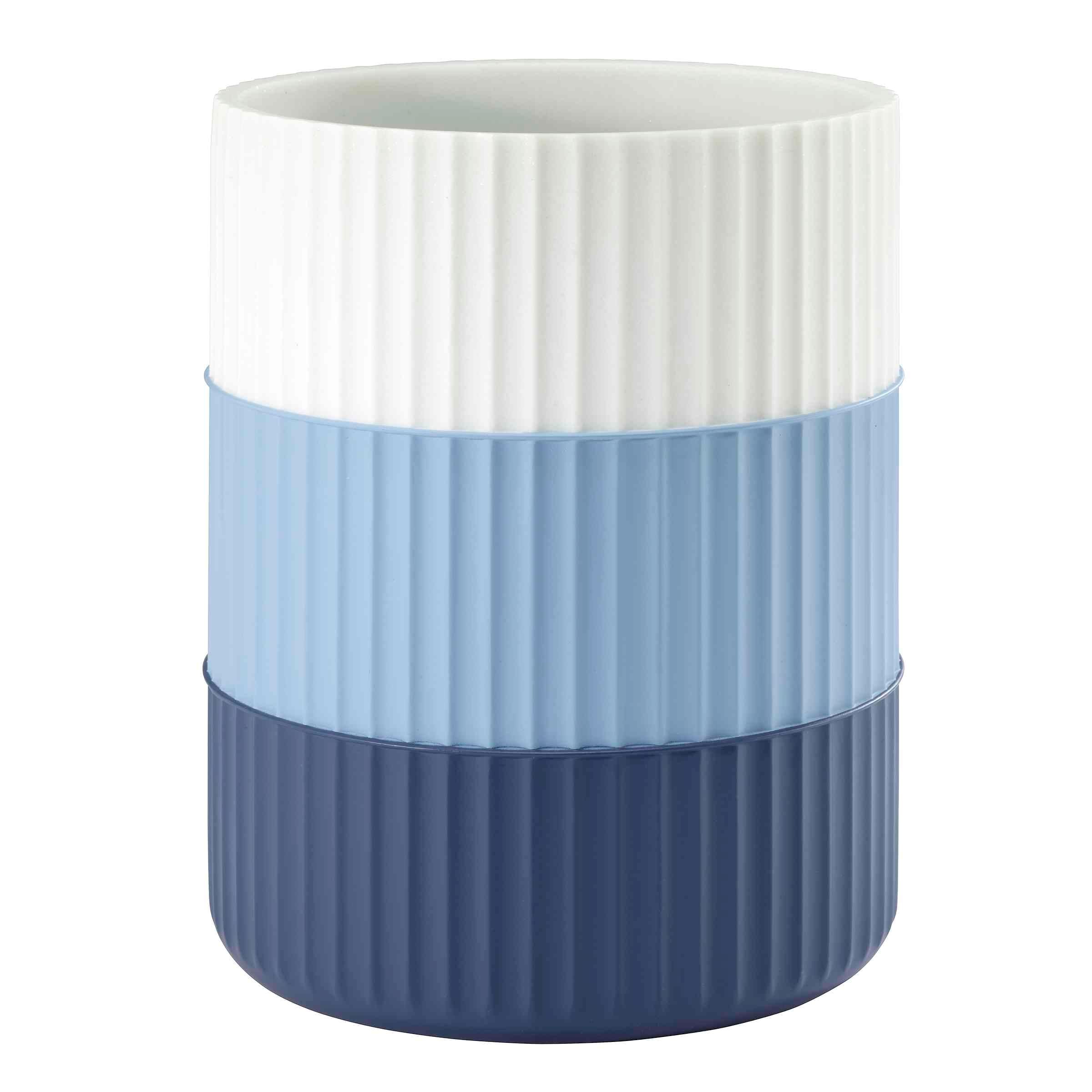 Izod Clubhouse Stripe Blue Wastebasket