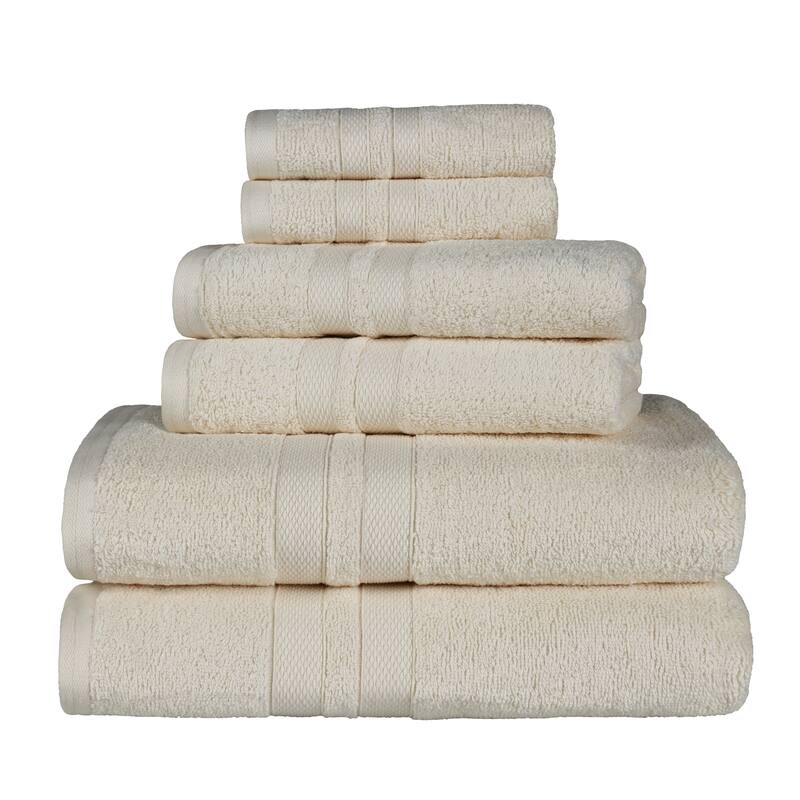 Superior Cotton Quick-Drying 6 Piece Highly Absorbent Towel Set
