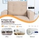 preview thumbnail 19 of 31, Costway Set of 2 Modern Tufted Accent Chair Linen Upholstered Armchair