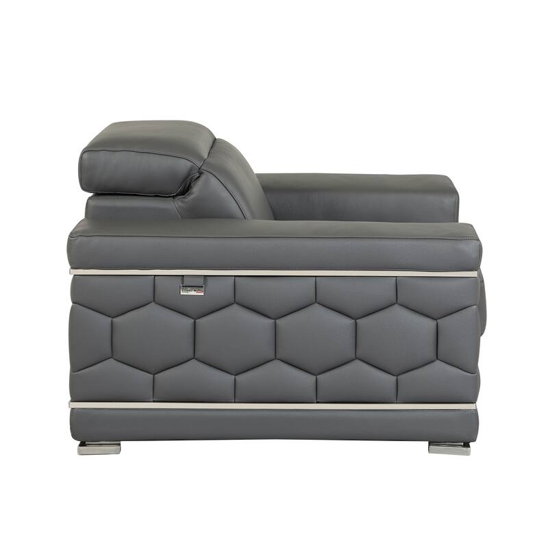 Top Grain Italian Leather Loveseat
