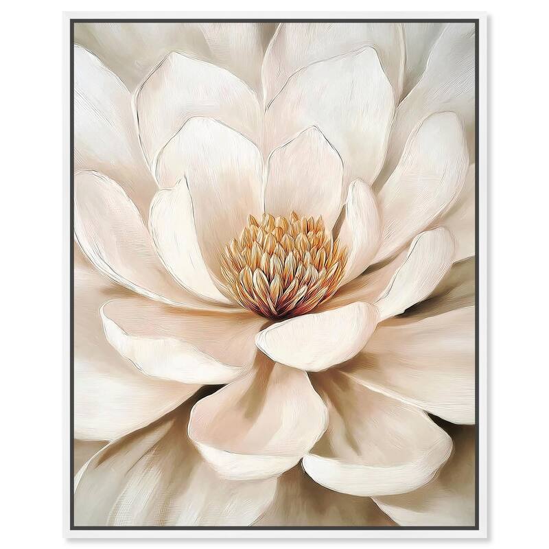 Golden Heart Canvas by Art Remedy - White - 24" x 30"