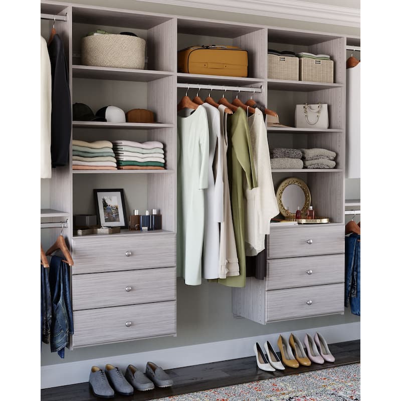 Easy Track 12 Ft. W. Deluxe Laminate Closet Kit