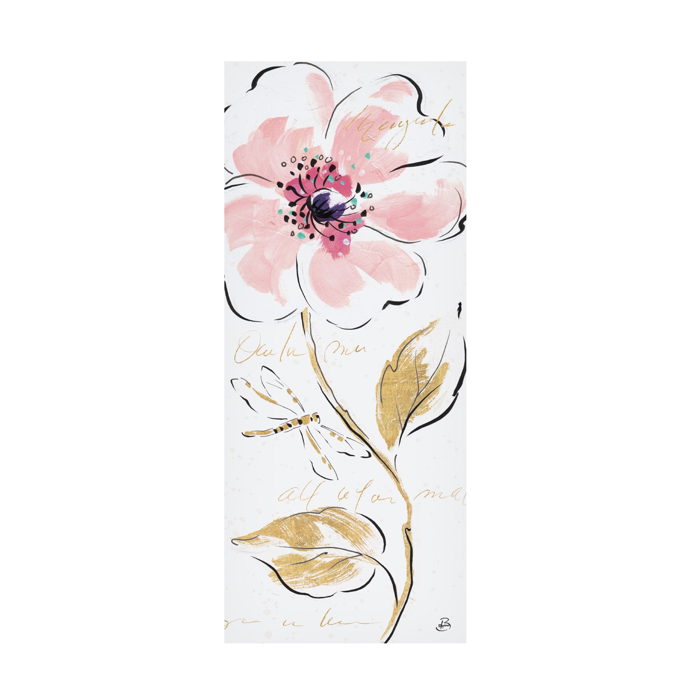 Daphne Brissonnet 'Simply Pink IV' Canvas Art