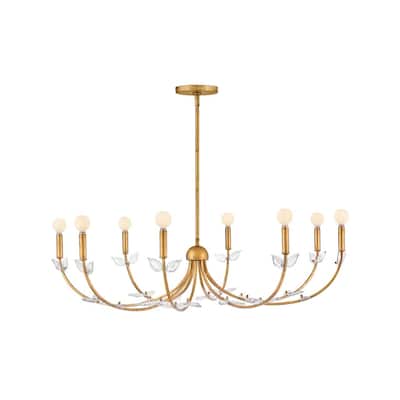 Hinkley Lighting 48288 Aliso 8 Light 42" Wide Crystal Candle Style