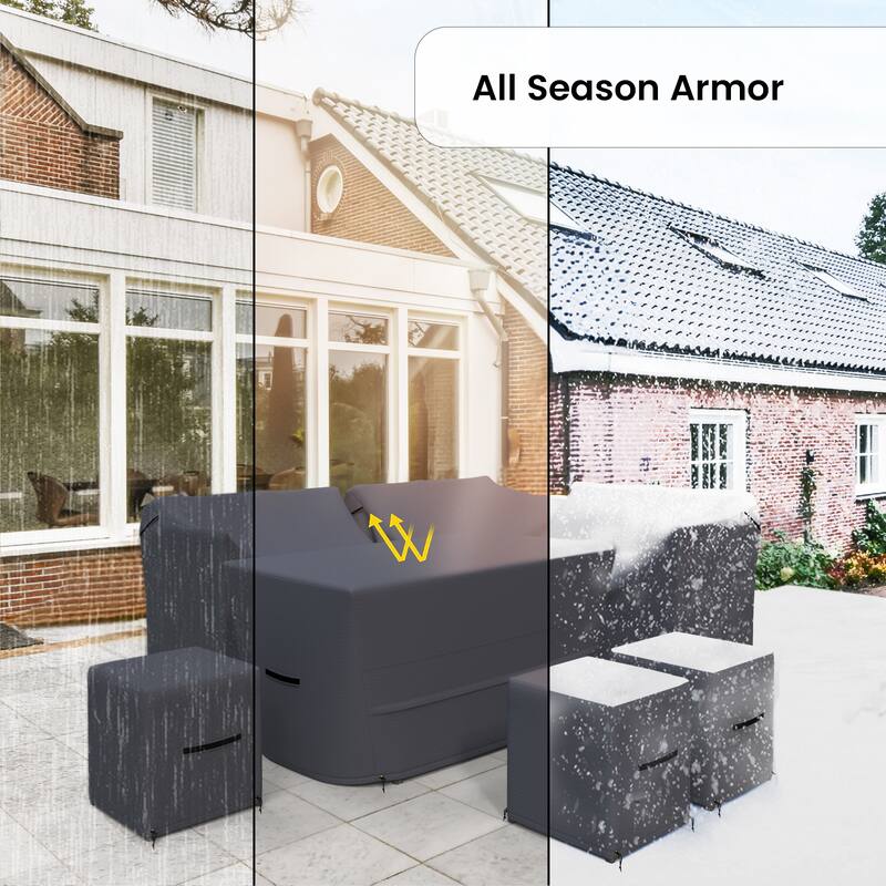 Forever Patio Outdoor Conversation Set Furniture Cover 7-Piece - 27 x 45 x 27