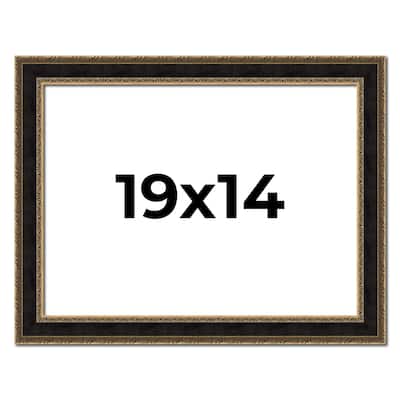 19x14 Frame Gold Antique Vintage Sold Wood Picture Frame | 1.75 Inch