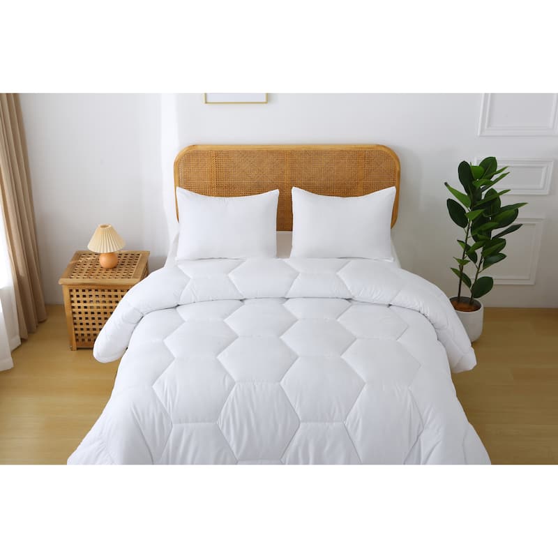 Better Style Home Microfiber Honeycomb Comforter Sets