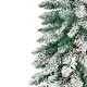 preview thumbnail 2 of 13, Pre-Lit Pencil Flocked Alpine Artificial Christmas Tree - Clear Lights